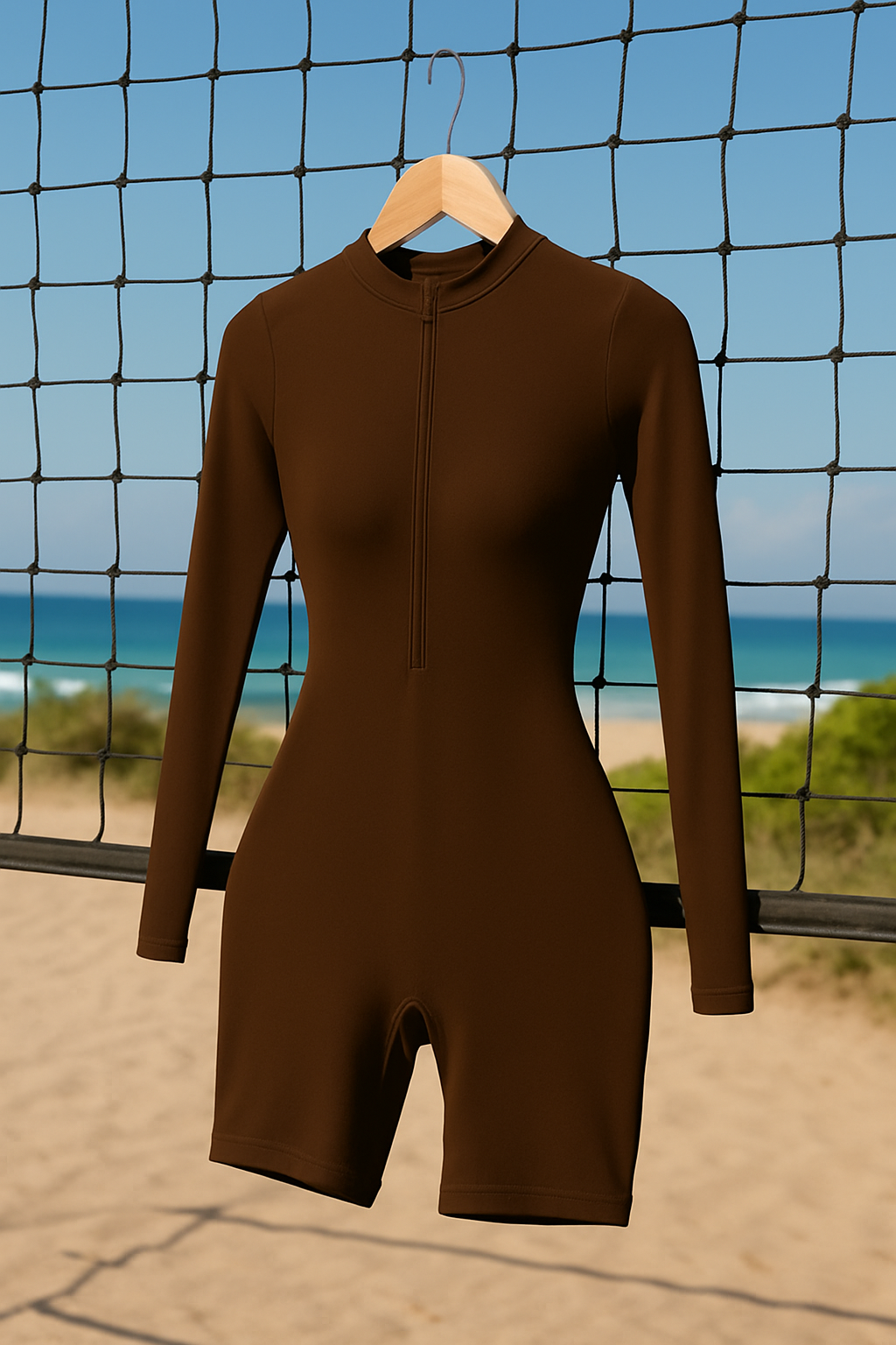 SummerFit – Combinaison Zippée Sculptante pour le Sport & l’Été.