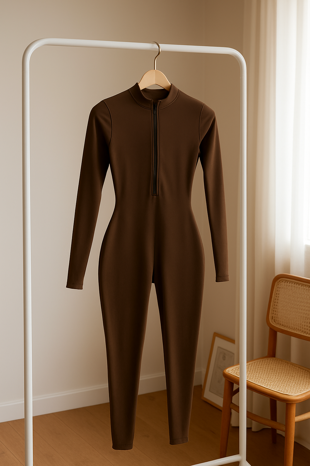 SummerFit – Combinaison Zippée Sculptante pour le Sport & l’Été.