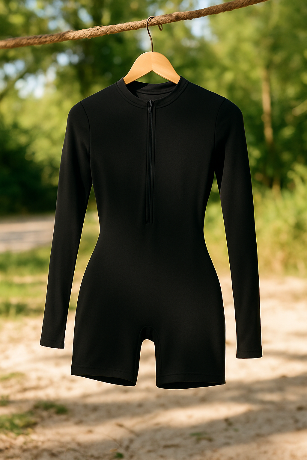 SummerFit – Combinaison Zippée Sculptante pour le Sport & l’Été.