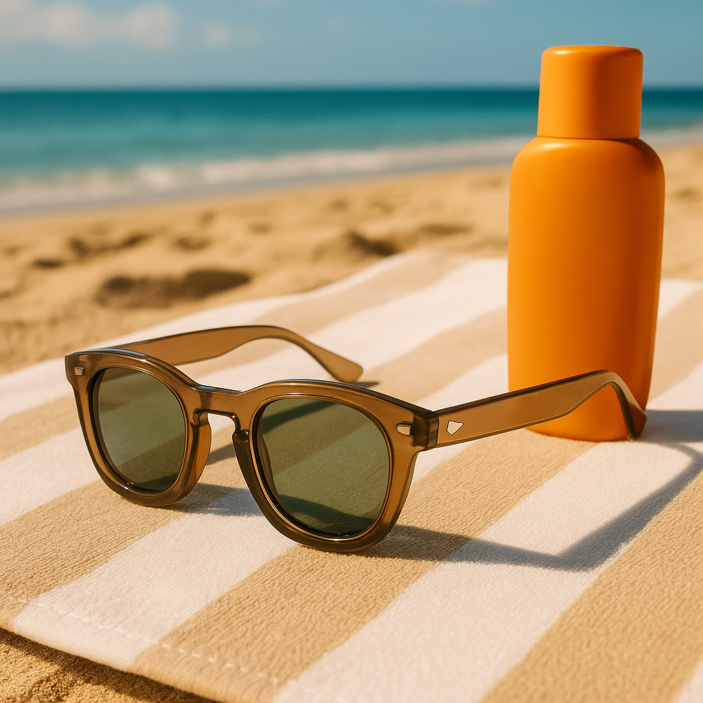 Lunettes de Soleil Rétro Femme – Monture Épaisse & Look Vintage Tendance Été 2025”.