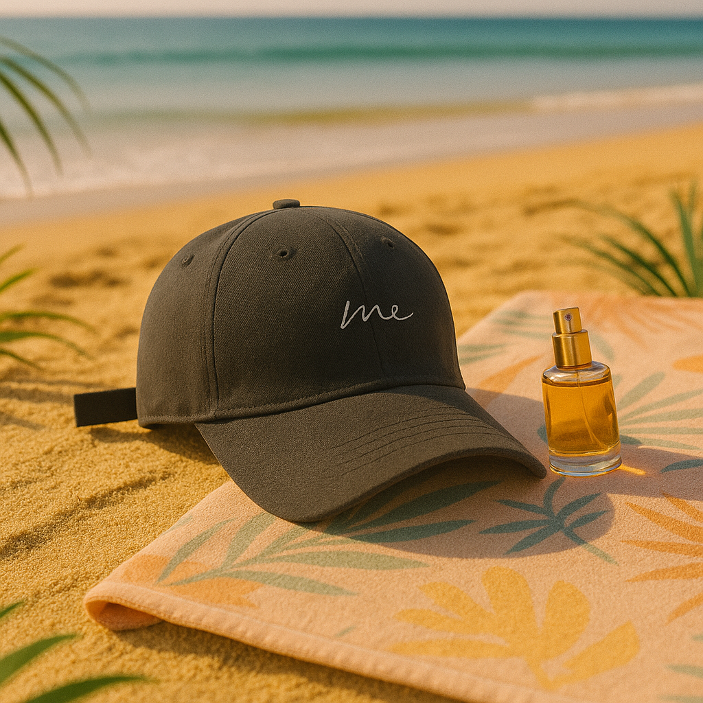 Casquette brodée “Me” - Style rétro, été.