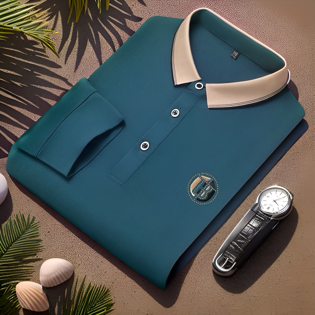 Polo Business Casual Homme – Élégance & Confort Estival | Manche longue.