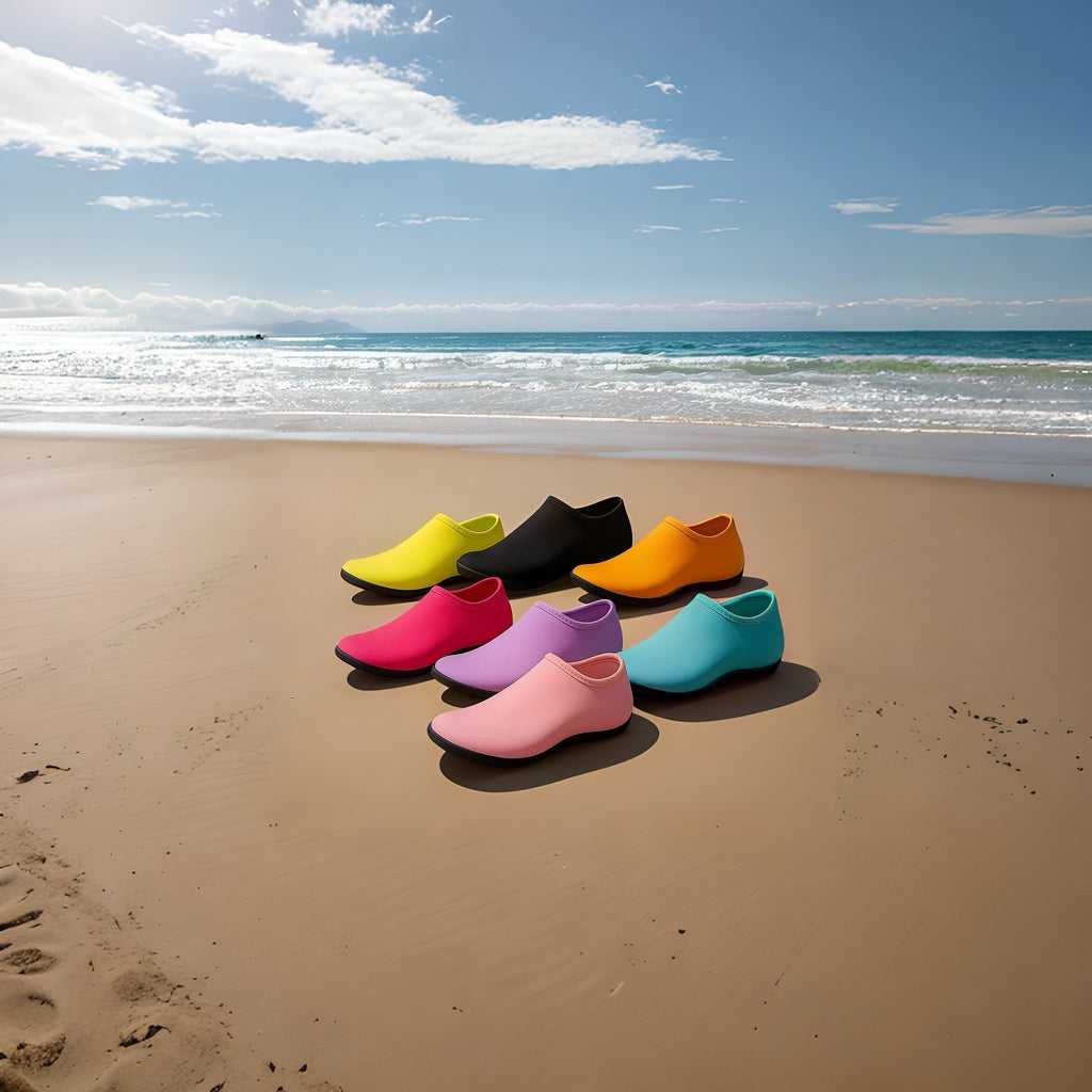Chaussons Aquatiques Anti-Coupure & Antidérapants – Séchage Rapide pour Plage, Surf & Plongée.