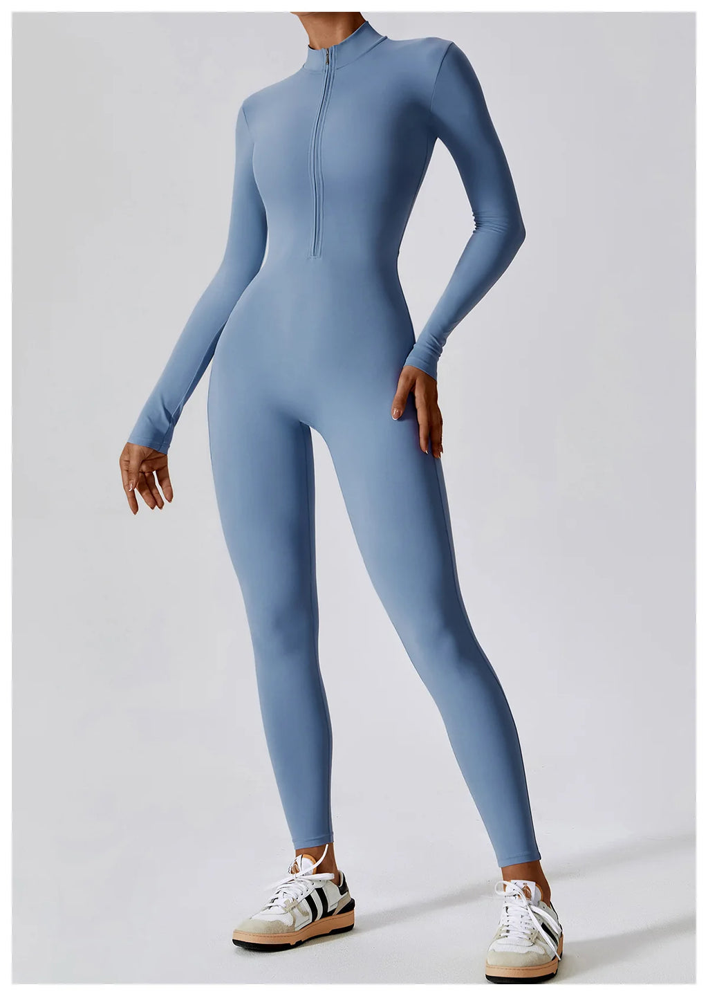 SummerFit – Combinaison Zippée Sculptante pour le Sport & l’Été.